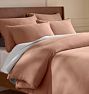 Matte Cotton Sateen Duvet & Shams, Full/Queen - Blush