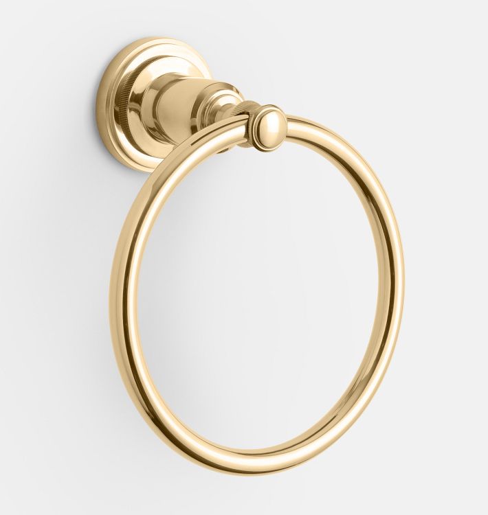 OPEN BOX: Rigdon Towel Ring, Unlacquered Brass