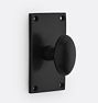 Passage Oval Knob Gate Set, Matte Black