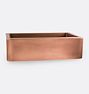 Apron Front Copper Sink - 30" x 21-3/4" x 9-1/2"