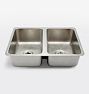 Villa Stainless Steel Double Kitchen Sink, 31" x 9" x 20"