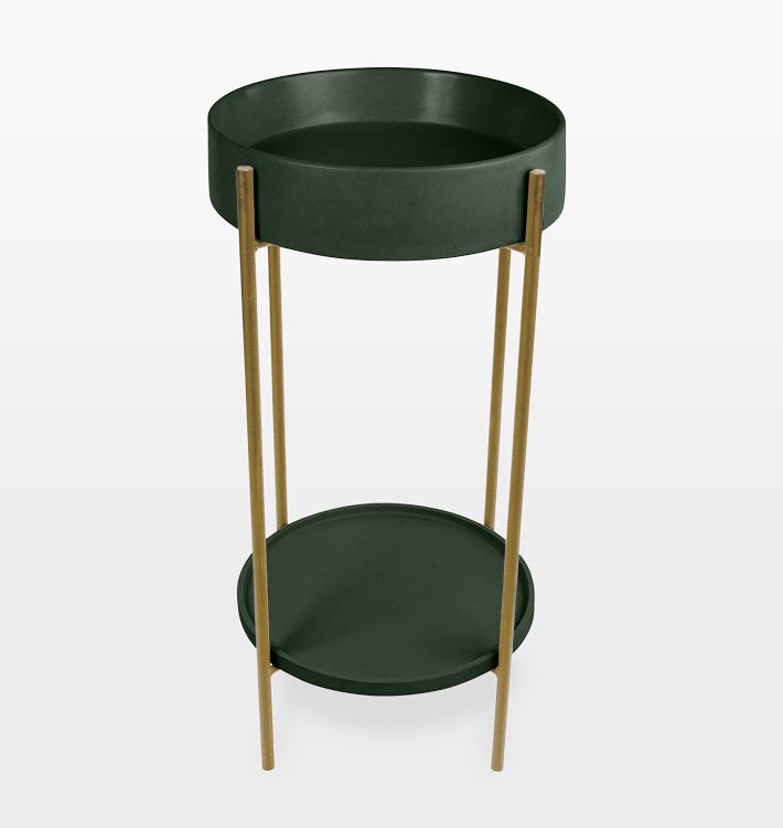 Miami Freestanding Console Antique Base Kale Tray