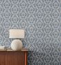 Victorian Damask Wallpaper, Roll - Mist
