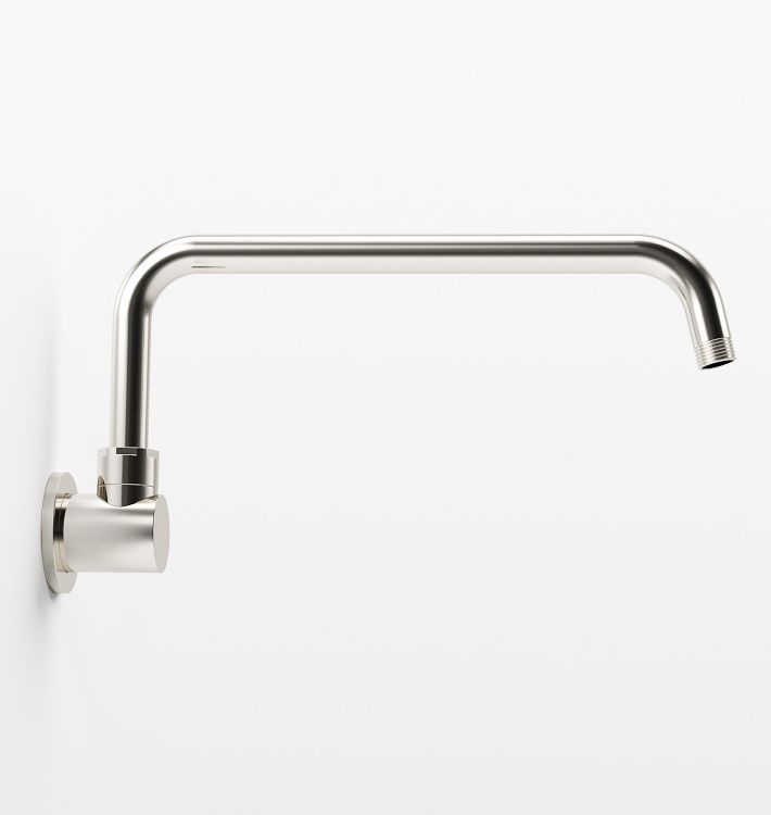 14" Wall Mount Offset Shower Arm - Polished Nickel