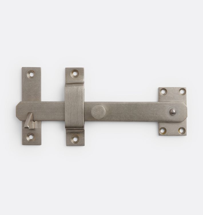 Gate Drop Bar With Knob, White Bronze
