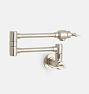West Slope Lever Handle Wall Mount Pot Filler - Brushed Nickel