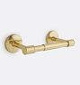 Ladd Spring-Loaded Toilet Paper Holder, Aged Brass