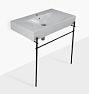 Des 32" Single Console Sink - Monohole, Mate Black
