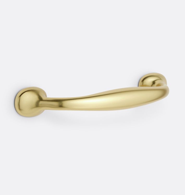 Hudson Drawer Pull, 4" - Aged Brass