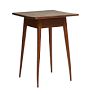 Antique Hepplewhite Style Side Table with Single Drawer and Splayed Tapered Pencil Legs