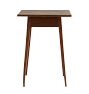 Antique Hepplewhite Style Side Table with Single Drawer and Splayed Tapered Pencil Legs