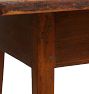 Antique Hepplewhite Style Side Table with Single Drawer and Splayed Tapered Pencil Legs