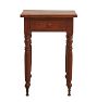 Vintage Sheraton Style Side Table in Cherry with Cosmetic Crack