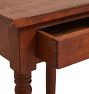 Vintage Sheraton Style Side Table in Cherry with Cosmetic Crack