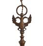 Large Vintage Flemish Style 8-Arm Chandelier with Fish and Bird Motifs Dutch