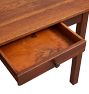 Timeless Vintage Oak Desk with Single Drawer