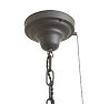 Vintage Art Deco Chain Pendant with Stenciled Cake Shade and Pull Chain