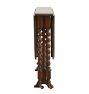 Vintage Barley Twist Oval Entry Table with Gate Leg and Casters