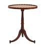 Vintage Cherry Tripod Side Table with Scalloped Pie Crust Edge