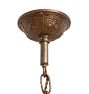 Vintage Classical Revival Cast 5-Light Bare Bulb Chandelier