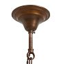 Vintage Flemish Style  6-Arm Candle Chandelier with Bird Motifs Dutch