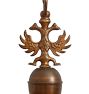 Vintage Flemish Style  6-Arm Candle Chandelier with Bird Motifs Dutch