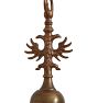 Vintage Flemish Style  6-Arm Candle Chandelier with Fish and Bird Motifs Dutch