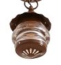 Vintage Flush Mount Jam Jar Lantern Pressed Glass Shade