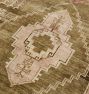 Vintage Medallion Handknotted Brown Wool Rug - 8'8&quot; x 6'