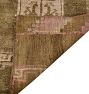 Vintage Medallion Handknotted Brown Wool Rug - 8'8&quot; x 6'
