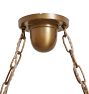 Vintage Pendant 2-Light with Spreader and Clear Glass Shades