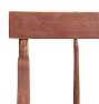 Vintage Wooden Deacon's Bench with Spindle Back and Worn Paint