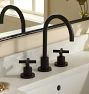 Tiburon Cross Handle Widespread Bathroom Faucet