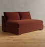 Wrenton Armless Sofa Sectional Component, Classic - Bench Cushion - Vance Velvet Paprika