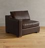 Sublimity Leather Sectional Left Arm Chair - Studio - Hollis Cocoa