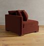 Wrenton Arm Chair Sectional Component, Classic - Left Arm - Vance Velvet Paprika