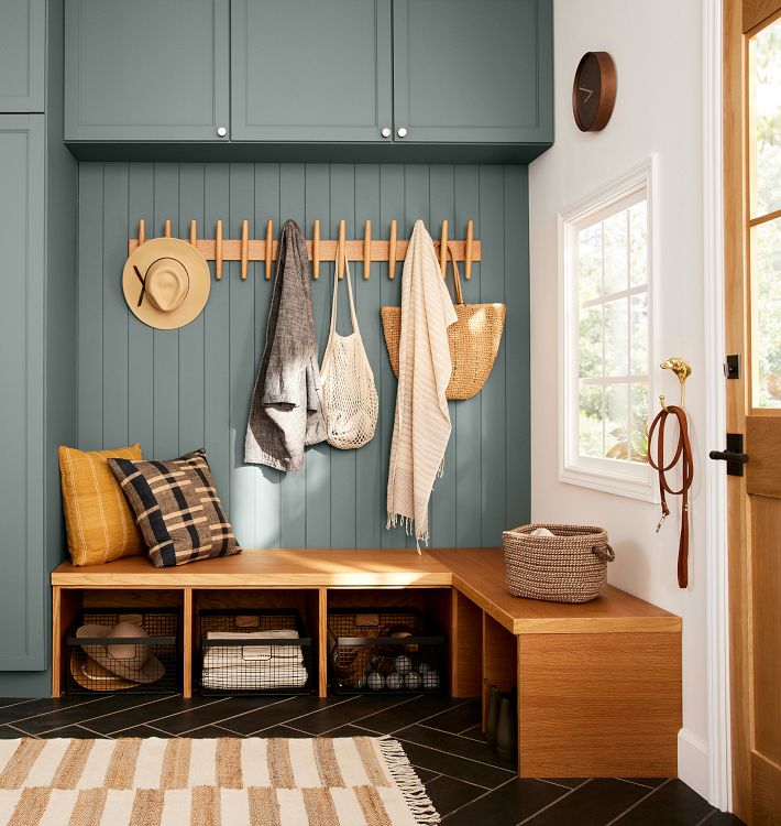 Shaw 7-Hook Rack Mid-Century Storage Solution Rejuvenation