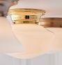 Thurman 4&quot; Fitter Brushed Nickel Flush Mount, Quick Ship