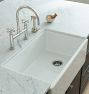 Frost Fireclay Single Kitchen Sink with Offset Drain
