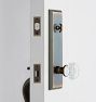 Coleman Octagonal Crystal Knob Exterior Door Hardware Tube Latch Set