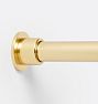 Modern Shower Curtain Rod and Brackets