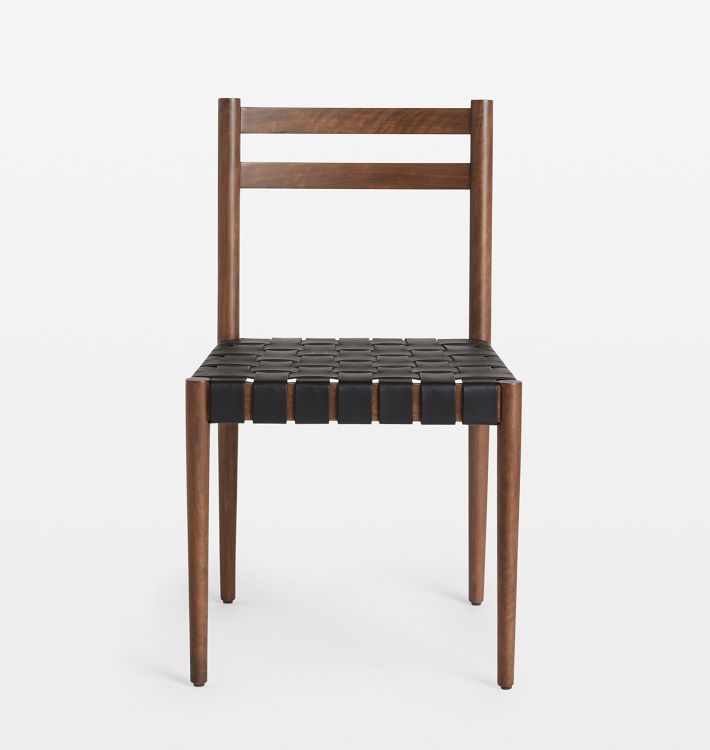 Shaw Woven Leather Dining Chair