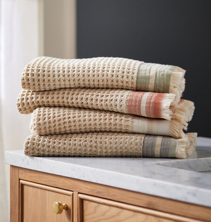 Waffle Knit Organic Cotton Towel