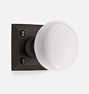 Coleman White Porcelain Knob Mortise Interior Door Set, Oil-Rubbed Bronze Passage Left