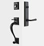 Coleman Traditional Lever Exterior Door Hardware Tube Latch Set, Oil-Rubbed Bronze Right 2.375"