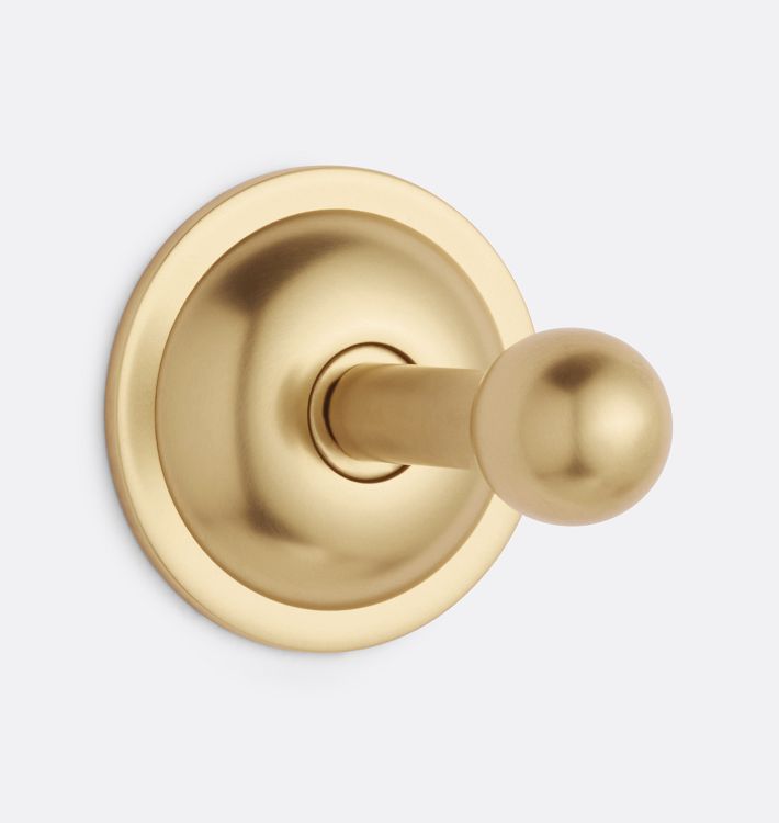 Naomi Single Hook, Aged Brass