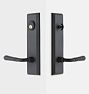 Putman Beaded Lever / Lever Exterior Door Hardware Tube Latch Set, Oil-Rubbed Bronze 2.375"