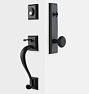 Coleman Knob Exterior Door Hardware Tube Latch Set, Oil-Rubbed Bronze Right 2.375"