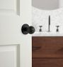 Irving  Round Interior Door Hardware Tube Latch Set With Knob