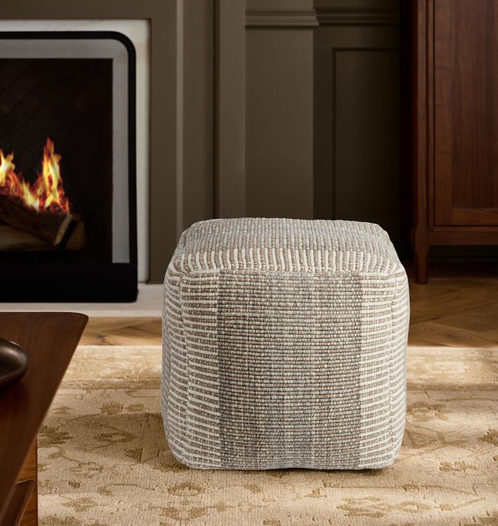 Kaia Corded Pouf | Rejuvenation